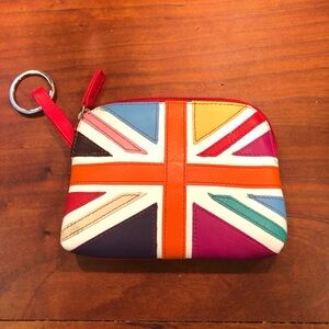 Mywalit Flag Coin Purse Cool Britannia Leather Key Fob 3 CC Pockets Gift 312-48